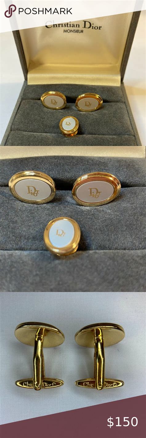 fake dior tie|christian dior cufflinks.